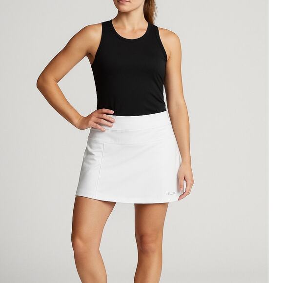 RLX Ralph Lauren White Performance Skort XS | Tennis Golf Active Athletic Skirt - Picture 1 of 10